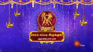 மிதுனம் 2022 - பிரபல ஜோதிடர்களின் புத்தாண்டு ராசி பலன் | Sun TV