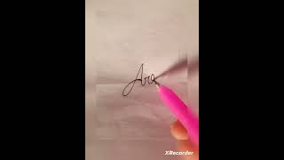 Writing name (Araf) Comment your name #calligraphy #foryou #viral #shorts #hand_writing