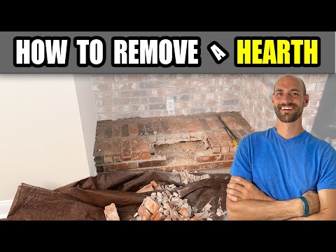 Can I remove the hearth from my fireplace?