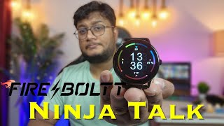 Fire boltt ninja talk smartwatch unboxing and review || New Launch || New Watch