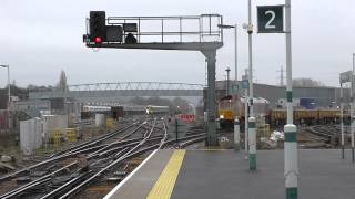 66758 6G10 @ Three Bridges (Eastleigh East Yard - Norwood Junction) 28/03/15