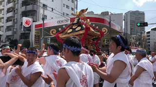 【超～激しい！】天王祭2018 素盞雄神社例大祭「本社神輿渡御・神輿振り」No.1  『4K』