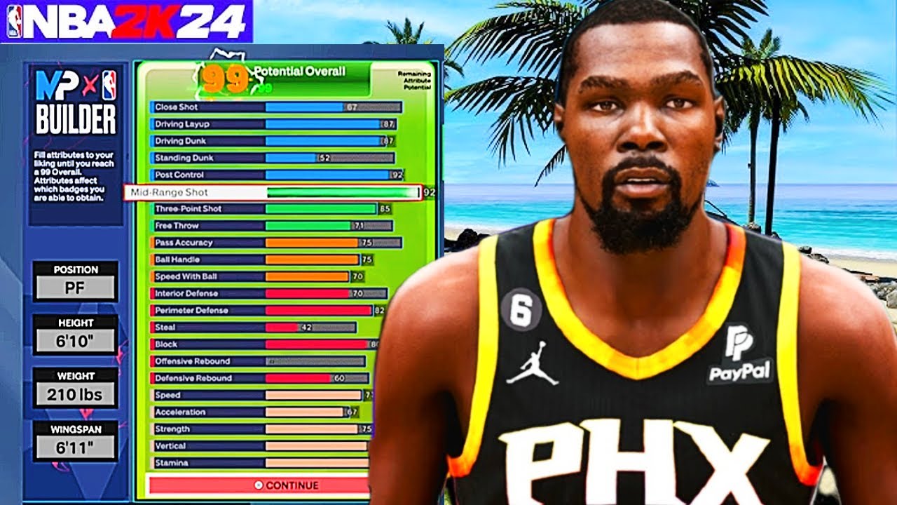 THE BEST 6'9 & 6'10 KEVIN DURANT BUILDS IN NBA 2K24 | *GAMEBREAKING* 6 ...