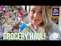 HUGE ALDI GROCERY HAUL & CLEANING MY SHOPPING! WEEK OF MEALS FAMILY OF 4. Lara Joanna Jarvis 2020.