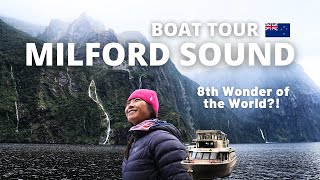 Milford Sound: Epic New Zealand Boat Cruise \u0026 Waterfalls!🌿🚢