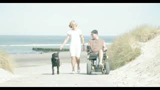 DIETZ Power SANGO electric wheelchair near beach