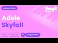Adele - Skyfall (Karaoke Piano)