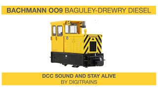 Bachmann OO9 Baguley-Drewry 70hp Diesel DCC Sound and Stay Alive