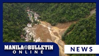 Aerial view of the Davao De Oro landslide