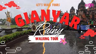 Rainy Walking Tour in Gianyar, Bali, Indonesia - Soothing Rain and City Sounds in 4K/60FPS