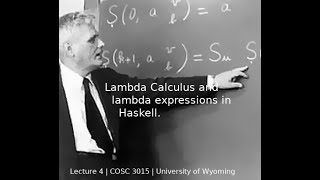 Lecture 5: Lambda in Haskell