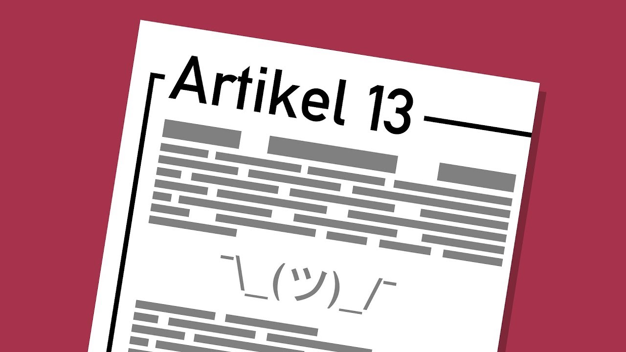 Artikel 13 Und Upload-Filter In Langsam - YouTube