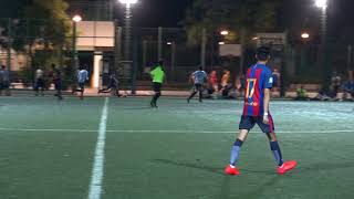 Firstoneleague-香港球迷會聯賽 - Força Barça FC (紫) vs 愛華頓球迷會 (白) (上半場)