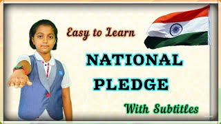 PLEDGE | English | National Pledge | Indian pledge | With Subtitles |