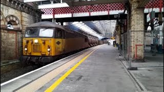 Colas Rail 56090 and 56113 arrive and thrash away from Crewe on the RHTT 13/11/24