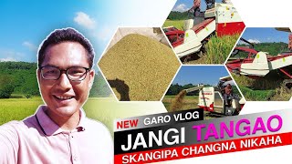 Jangi tangao skangipa changna nikaha | Rice cutting machine | Garo vlog | Garo