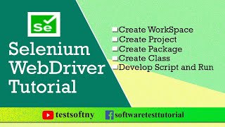 Selenium WebDriver how to create Project, Package and Class?