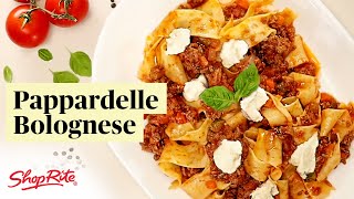 Bolognese Fresh Pappardelle