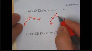 Congruence Statements and Congruence Patterns
