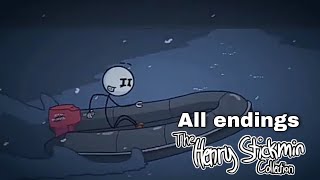 All endings Fleeing The Complex "Remastered" The Henry Stickmin Collection