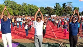 63 வயதிலும் யோகா பயிற்சி செய்த MLA நயினார் நாகேந்திரன் | Nainar Nagedran | Yoga | BJP | Yoga Day |