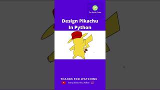 How to draw Pikachu using Python | Digital drawing using Python | The Stylish Coder