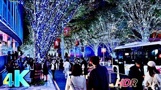 Roppongi Hills Christmas Lights 2024 | Roppongi Tokyo night walk