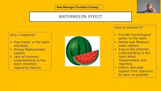 New Managers Training - Watermelon Effect in Project Management