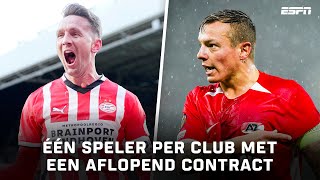 ÉÉN SPELER per CLUB met een AFLOPEND CONTRACT in de Eredivisie 📝👀