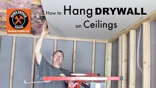 How to Hang Drywall Ceilings -- by Home Repair Tutor