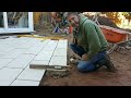 how to lay egyptian limestone patio with johnyboy