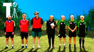 We played old guys at Walking Football to win their pub