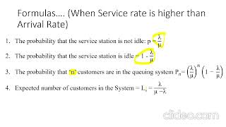 02 Queuing Model Single Server Equations