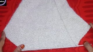 स्वेटर के बाजु की आसान बुनाई | Ladies cardigan sleeves knitting | Sleeves knitting method