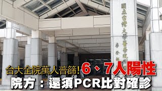 台大醫院中招全院萬人普篩！6、7人陽性　院方：須PCR比對才能確診 | 台灣新聞 Taiwan 蘋果新聞網