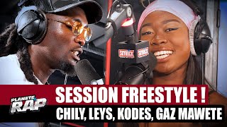 SESSION LIVE avec Chily, Leys, Kodes \u0026 Gaz Mawete ! #PlanèteRap