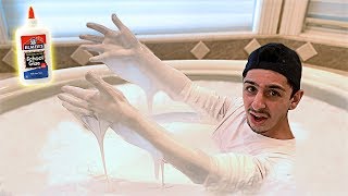 I Spent 24 Hours in GLUE & It Was a HUGE Mistake... (Glue Bath)