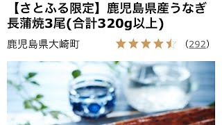 ふるさと納税　鹿児島県産うなぎ長蒲焼3尾(合計320g以上)