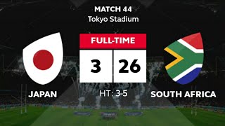Springboks vs Japan Rugby world cup 2019 ; Japan vs South Africa rugby world cup 2019 Quarter final