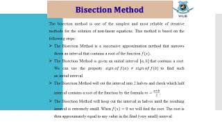Numerical Methods.Lec 2 2 Bisection Method