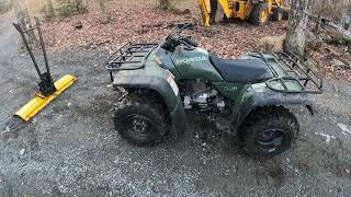 Honda fourtrax 300 atv snow plow hook up