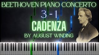 August Winding: Cadenza For Beethoven's Piano Concerto No. 3 Op. 37 (Movement 1)