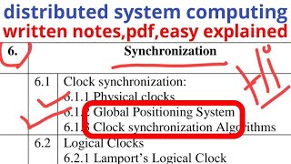 global positioning system distributed system computing video tutorial lecture pdf written notes easy