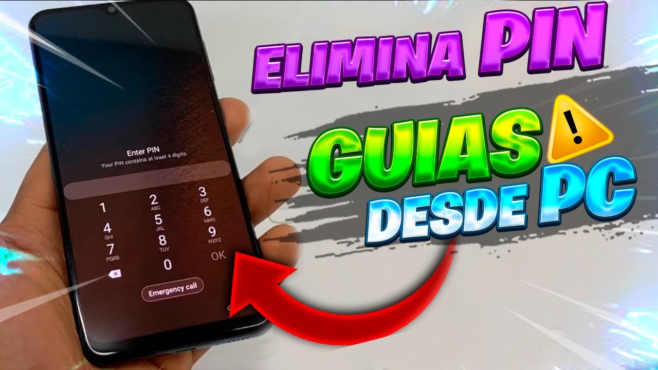 REMUEVE El PIN En Dispositivos ANDROID / METODO Con GUIAS DESDE La PC ...