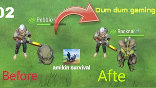 Amikin survival how to evolve Pebblo.😱