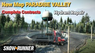 New Map PARADISE VALLEY Complete Contracts Hydrant Repair In SnowRunner Season 9 @TIKUS19