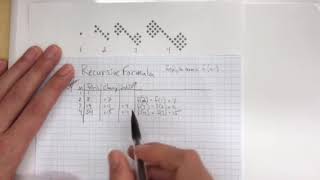 AGS2 - How to Find a Recursive Formula for a Quadratic Pattern