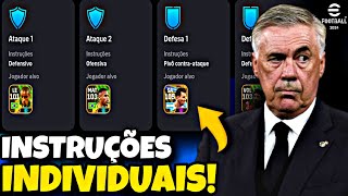 COMO USAR AS INSTRUÇÕES INDIVIDUAIS DA MANEIRA CORRETA NO Efootball 2024 Mobile