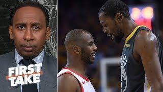 Rockets vs. Warriors series will be over in 5 games – Stephen A. | First Take