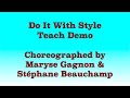 Do It With Style - Line Dance (Teach Demo)